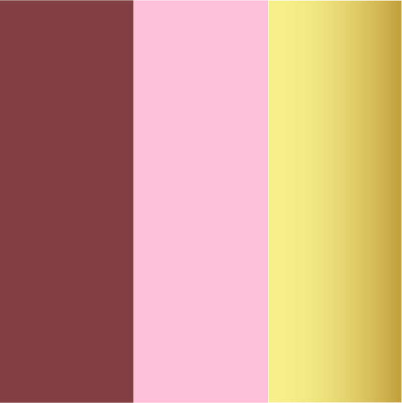 Freina Single Drop Burgundy-pink-Gold
