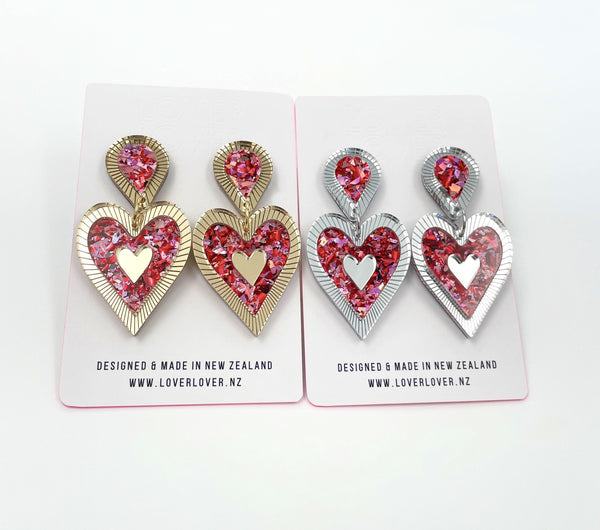 New Lovers Glow Edition Freina Single Drop - Pink & Red Silver