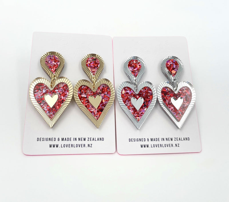 New Lovers Glow Edition Freina Single Drop - Pink & Red Silver