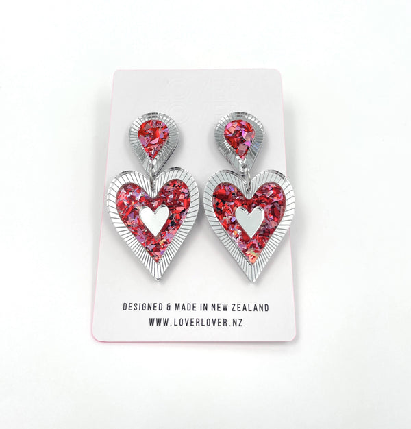 New Lovers Glow Edition Freina Single Drop - Pink & Red Silver