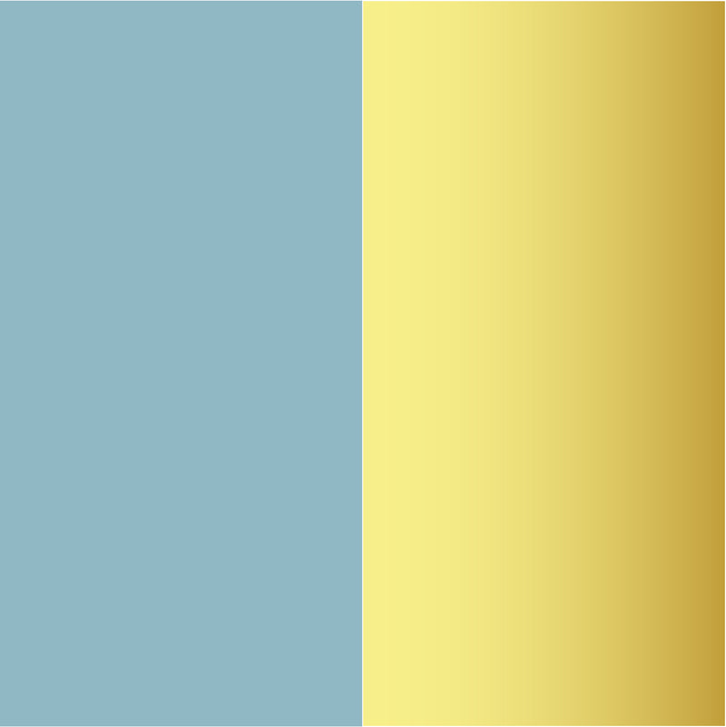STARFISH STUD LARGE Pastel blue-gold