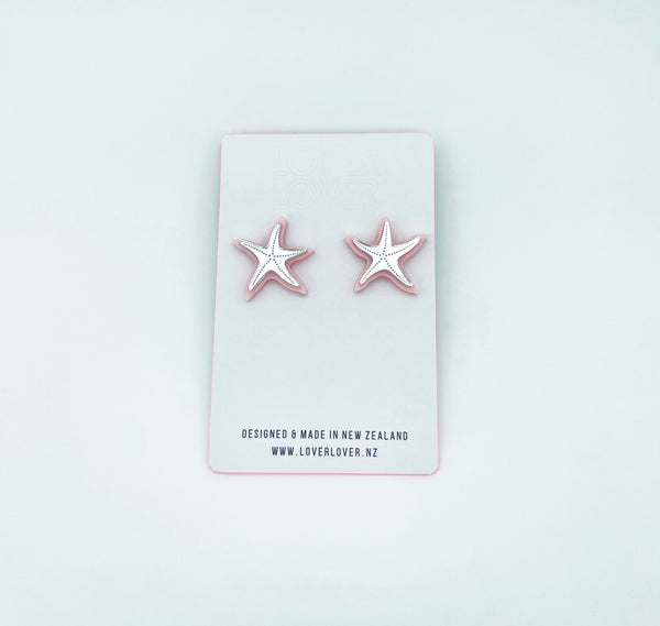 STARFISH STUD - milkshake-silver