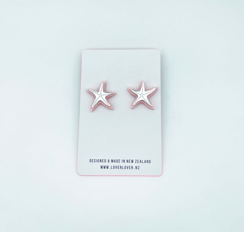 STARFISH STUD - milkshake-silver